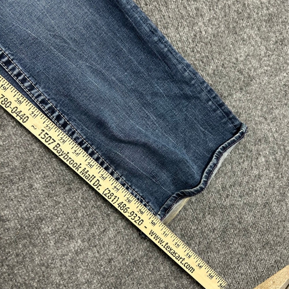 Vigoss Jeans Womens Size 16 Blue Bootcut Embellished Pocket Contrast Stitching - Picture 3 of 10
